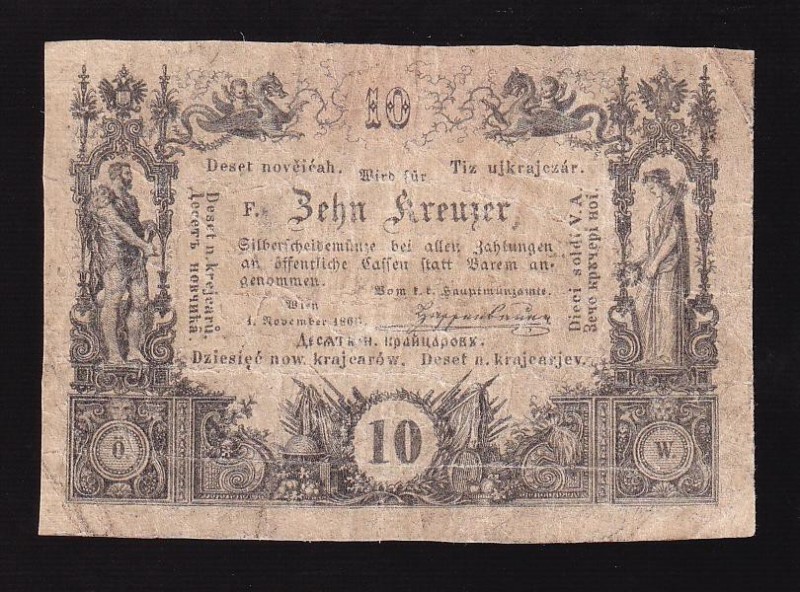 Austria 10 Kreuzer 1860 
P# A93