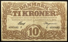 Denmark 10 Kroner 1934 F
P# 26i; № F4297682