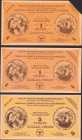 Estonia & Lithuania Lot of 3 Notes 1943 
1 & 5 Punktas 1943