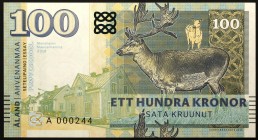 Finland 100 Kronor 2018 Specimen "Åland Islands"
Fantasy Banknote; Limited Edition; Åland Islands; Made by Matej Gábriš; BUNC