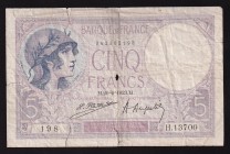 France 5 Francs 1923 Interesting Date
P# 72c, 342482198