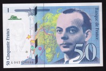 France 50 Francs 1997 
P# 157A, A045920046. UNC.
