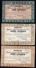Germany Kaiserslauten Lot of 3 Banknotes 1870 
1,2,5 Gulden; p/h; F-VF