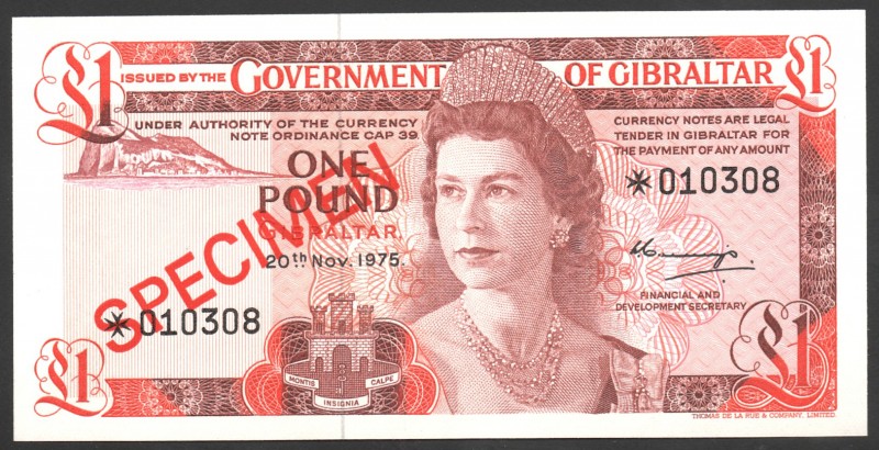 Gibraltar 1 Pound 1975 Specimen
P# 20CS1; UNC-