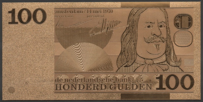 Netherlands 100 Gulden 1970 
UNC; "Admiral de Ruyter"; Golden Banknote