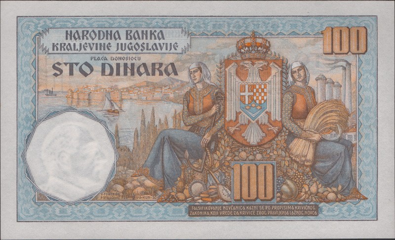 Yugoslavia 100 Dinara 1934 RARE
P# 31; № O.0545 878; UNC; Large Banknote; RARE!...