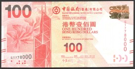 Hong Kong 100 Dollars 2014 
P# 343; № GT 778000; UNC; "Lion Rock"