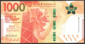 Hong Kong 1000 Dollars 2018 
P# New; № BE 533327; UNC