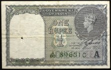 India 1 Rupee 1940 
P# 25d; № A80-896310