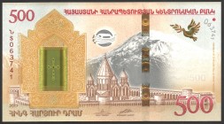 Armenia 500 Dram 2017 Commemorative
P# 60; UNC; FOLDER; "Noah's Ark"