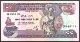 Ethiopia 100 Birr 1991 
P# 45b; № BW 988718; UNC