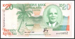 Malawi 20 Kwacha 1993 
P# 27; № BF673952; UNC