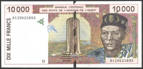 Mali 10000 Francs 2001 
P# 414; 10 Digit Serial; UNC; West African States