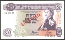 Mauritius 50 Rupees 1978 Specimen
P CS1; № *009255; UNC