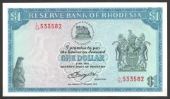 Rhodesia 1 Dollar 1979 
P# 38; № L/126 533582; UNC; Wmark Zimbabwe Bird