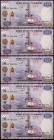 Rwanda Lot of 5 Banknotes 2014 
2000 Francs 2014; UNC