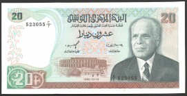 Tunisia 20 Dinars 1980 RARE
P# 77; № 523055; UNC; "Habib Bourguiba"; RARE!