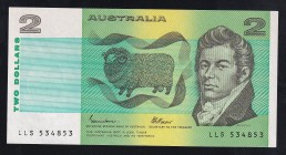 Australia 2 Dollars 1985 
P# 43e, LLS 534853. UNC.