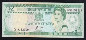 Fiji 2 Dollars 1995 
P# 90, D/19152219. aUNC.