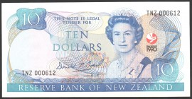 New Zealand 10 Dollars 1990 Commemorative
P# 176; № TNZ 000612; UNC; "Treaty of Waitangi"