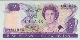 New Zealand 2 Dollars 1981 - 1992
P# 170c; № EPN 955733; UNC; Sign D.T. Brash
