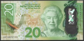 New Zealand 20 Dollars 2016 
P# 193; № AX 16822113; UNC; Polymer