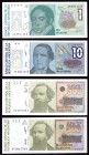 Argentina Lot of 4 Banknotes 1985 - 1991 (ND )
Lot of 4 Banknotes;1 & 10 & 500 & 500 Australes; P# 323b; P# 325b; P# 328a; P# 328b