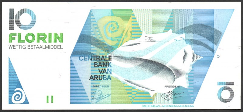 Aruba 10 Florin 1993 
P# 11; UNC