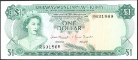 Bahamas 1 Dollar 1968 
P# 27; aUNC