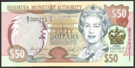 Bermuda 50 Dollars 2003 Commemorative RARE
P# 56; № D/2 000211; UNC; Low Serial Number; RARE!