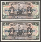 Bolivia 1 Boliviano 1911 2 Consecutive
P# 112; № 011187-011188; UNC; Set 2 PCS