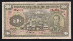 Bolivia 500 Bolivianos 1928 
P# 134, 007554