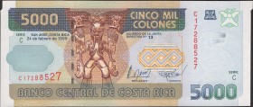 Costa Rica 5000 Colones 1999 
P# 268; № C 17288527; UNC