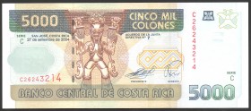 Costa Rica 5000 Colones 2004 
P# 266b; UNC