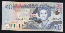 East Caribbean States 10 Dollars 2000 
P# 38, E113874V. UNC.