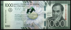 Nicaragua 1000 Cordobas 2016 Commemorative
P# 216; № A01272406; UNC