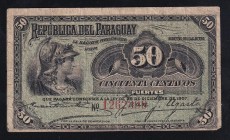 Paraguay 50 Centavos 1907 
P# 115, 1262399