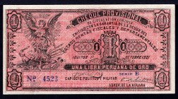 Peru 1 Libra 1921 
P# S606; UNC
