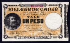 Puerto Rico 1 Peso 1895 
P# 7b; UNC