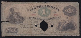 United States South Carolina Rail Road Company 1 Dollar 1875 Paid Rare
Not described in Pick
