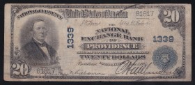 United States 20 Dollars 1902 Rhode Island RARE
Fr# 650-663, 1339 81817, not described in Pick