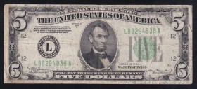 United States 5 Dollars 1934 Green Seal
P# 429L, L88294838A