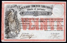 Uruguay 20 Pesos 1868 
P# S482; EF/AU