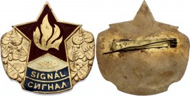 Czechoslovakia Commemorative Partisan Badge SNP Signal 
Partisan Badge SNP Signal, Bronze, Enamels / Partyzánský Pamětní Odznak SNP Signál, Bronz, Sm...