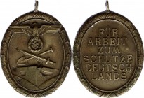 Germany - Third Reich West Wall Medal 1939 
Ffür Arbeit zum Schutze Deutschlands