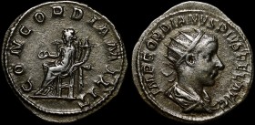 Ancient World Roman Empire Gordianus III Antoninianus 240 AD
RIC#65; RSC#62; Sear#8606; Silver 4.25g 21x21mm; Rome Mint; IMP GORDIANVS PIVS FEL AVG/C...