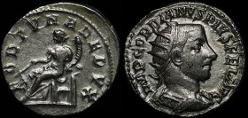 Ancient World Roman Empire Gordian III Antoninianus 243 AD
RIC# 144; RCS# 98; Silver 4.52g; Rome Mint; IMP GORDIANVS PIVS FEL AVG/FORTVNA REDVX
