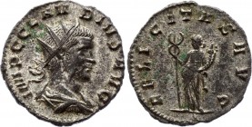 Ancient World Rome Antoninus Claudius II 268 - 270 AD
Antoninianus Obv: IMPCCLAVDIVSAVG - Radiate, cuirassed bust right. Rev: FELICITASAVG - Felicita...