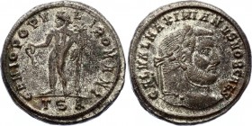 Ancient World Rome Follis Silvered Galerius 298 - 299 AD
Galerius, as Caesar, Æ Nummus. Thessaloniki, AD 298-299. GAL VAL MAXIMIANVS NOB CAES, laurea...