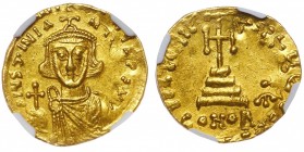 Ancient World Byzantium Justinian II Solidus 685 - 695 AD NGC AU
Gold 4.34g
